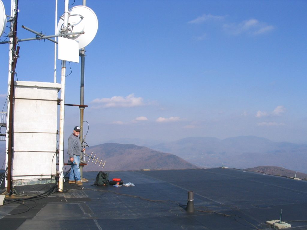 View from roof of Skyline Inn on Mount Equinox.